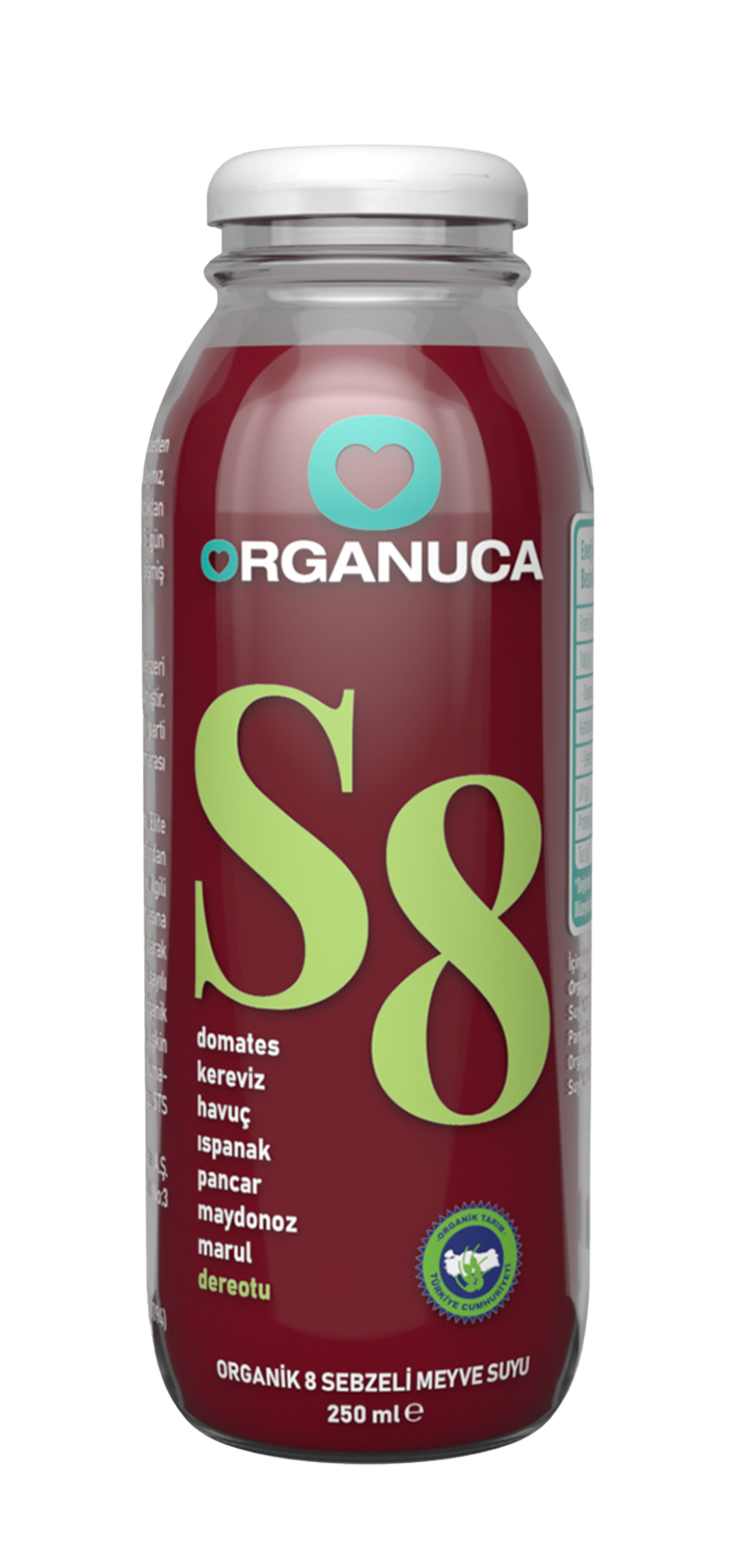 Organuca S8 organik 8 sebze içeceği