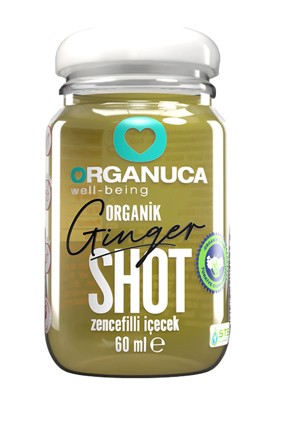 Beauty-Boosting Ginger Shot şişesi