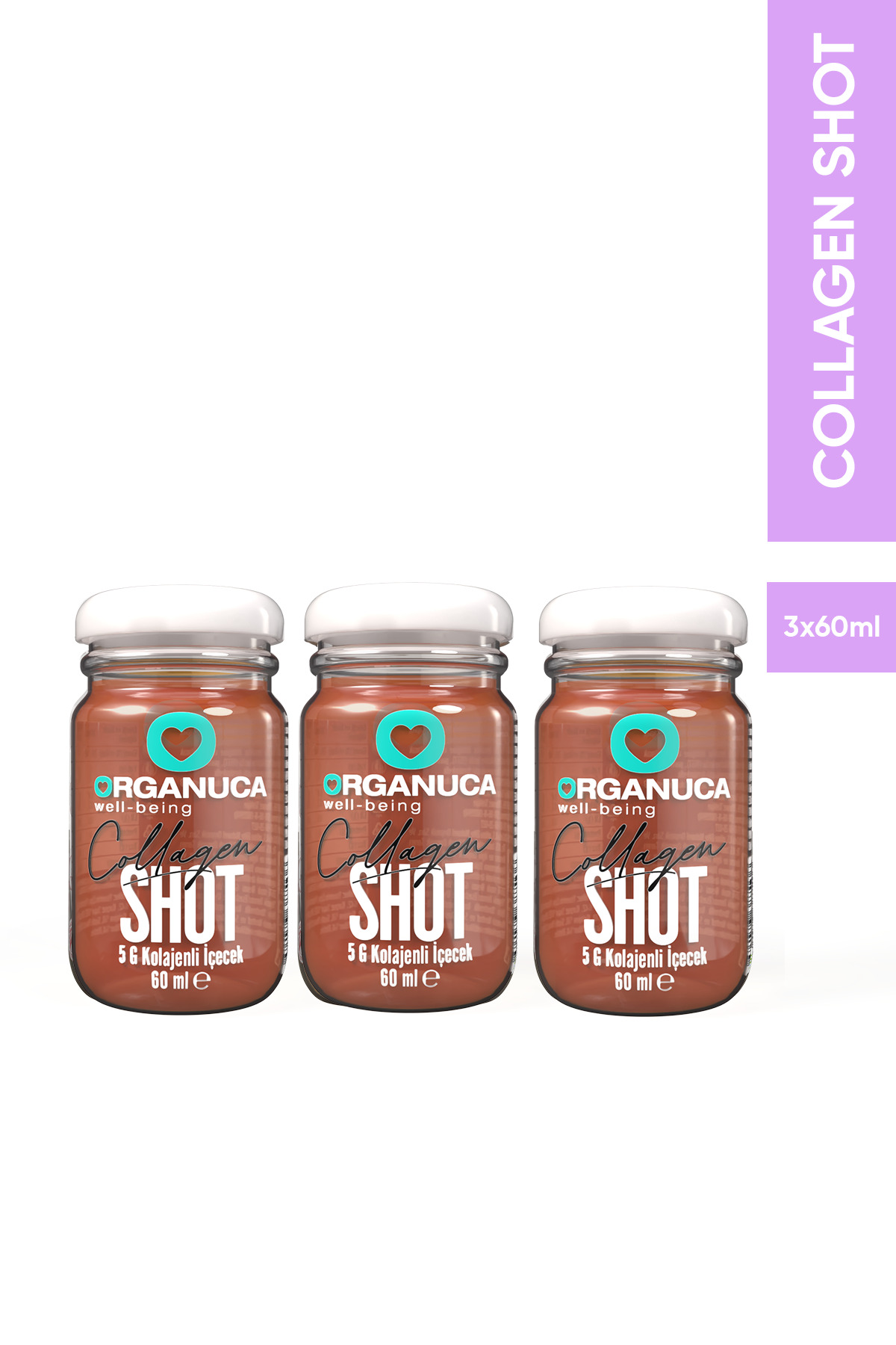 3’lü Collagen Shot 60 Ml (5 gr Kolajen)