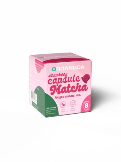 Çilek & Vanilya Aromalı Matcha Kapsülü - 8 Kapsül
